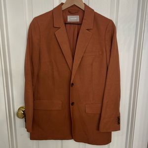 Everlane Linen Cotton Oversized Blazer Size 6 EUC